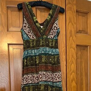 Full length lined sundress, gorgeous and flowy, perfect for a photo shoot.